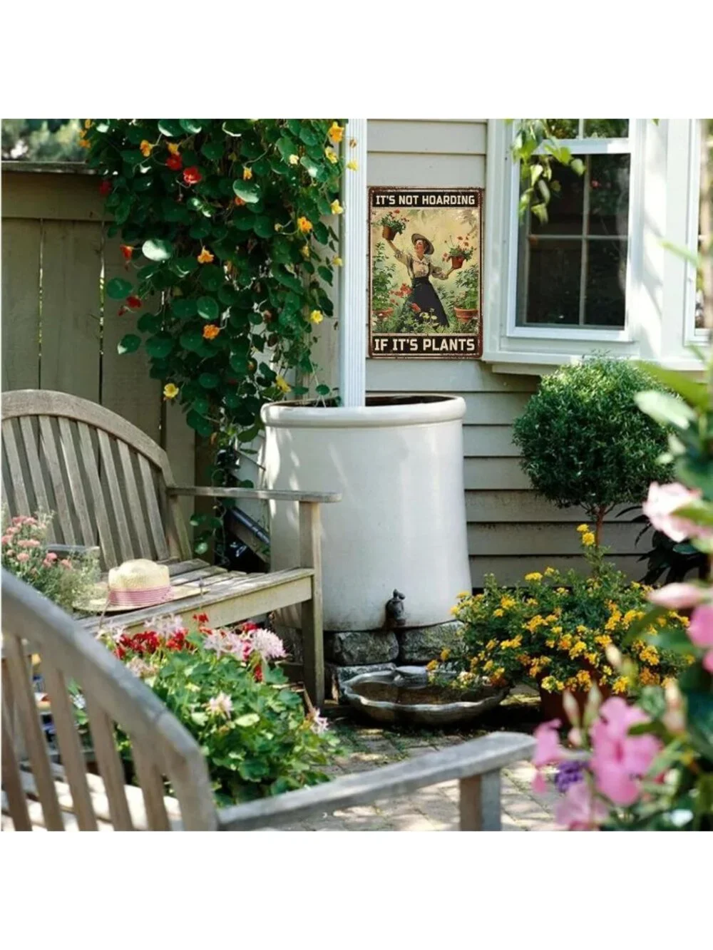 Unique Metal Garden Decor - Funny Outdoor Signs, Perfect Gift for Plant Lovers